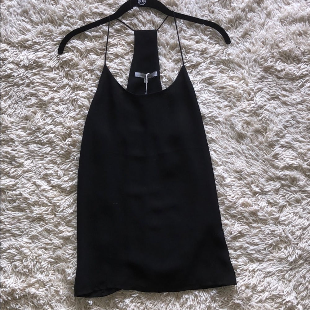 Black flowy top